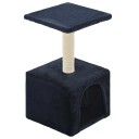 Vidaxl Kloretre Med Klorestolpe I Sisal 55 cm Mørkeblå
