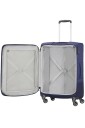 Samsonite Base Boost lett myk utvidbar stor koffert 78 cm Mørkeblå