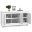 vidaXL Skjenk hvit 102x35x55 cm konstruert tre