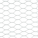 vidaXL Trådgjerde kylling stål med PVC belegg 25x1,2 m grønn