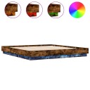  Sengeramme med LED-lys røkt eik 180x200 cm 8721012275119