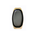 Støpejernspanne oval med treunderlag Omberg Cast Iron Sizzler Oval