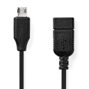 USB 2.0 A Hunn - micro USB B Hann SOM-dataledning