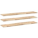 vidaXL Flytende hyller 3 stk 160x30x2 cm ubehandlet heltre akasie