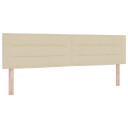  LED Hodegavl Linjer Design Krem 90 cm Stoff