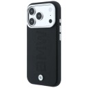 BMW Sign MagSafe-etui med preget, vattert metallogo for iPhone 18 Pro Max Mørkegrå