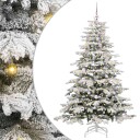  Kunstig sammensatt juletre Hvit 180 cm PE og PVC