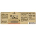 Solgar Biotin 5000 μg Vegetable Capsules 100 stk
