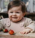 Bibs Dinner Smekke Blush - Stilren Silikonsmekke med Lomme