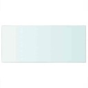 vidaXL Hyllepaneler 2 stk klart glass 50x25 cm