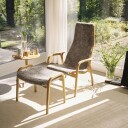 Swedese Lamino Fotskammel Saueskinn Bok/Scandinavian Grey