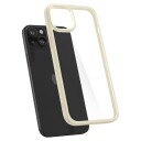 Spigen Crystal Hybrid mobildeksel til iPhone 15 Plus, gjennomsiktig beige