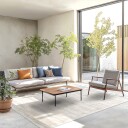 Viskoseteppe   Jodhpur Special Luxury Edition offwhite Størrelse: 240 x 240 cm firkantet form