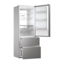 Haier HTW7720BNMM Kjøleskap-fryser Rustfritt stål