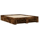  Sengeramme uten madrass røkt eik 150x200 cm konstruert tre 8721102854729