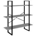 vidaXL Bokhylle gr? sonoma 100x30x105 cm konstruert tre