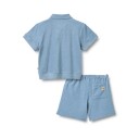Wheat   2 delt Sett Polo Marlo Faded Denim   140