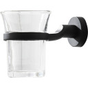 Tannglass svart med herdet glass