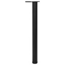  4 justerbare Bordben Sort 710 mm 242139