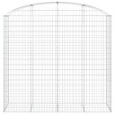 vidaXL Gabionkurv buet 200x50x180/200 cm galvanisert jern