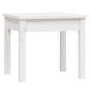 vidaXL Hagebenk hvit 50x44x45 cm heltre furu