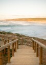 Serene Coastal Landscape At Sunset Plakat / 70x100