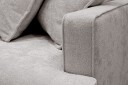 Rossita Lyx 4 seters Venstrevendt L formet Extra Dyp Sjeselongsofa i Chenille   Grå/Brun Chenille