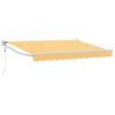 vidaXL Uttrekkbar markise sand 4,5 × 3 m Polyester og Metall