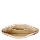 DARK Velvet Quilted Mac Cover Sand