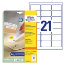 Avery L6023REV - labels - 525 pcs. - 38.1 x 63.5 mm