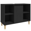 vidaXL Servantskap svart 80x33x60 cm konstruert tre