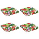 vidaXL 4 Delt Seteputer VUGHT 4 pcs 100% Polyester Flerfarget