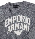Giorgio Armani Emporio Armani Genser Strikk Navy/Hvit Melert m. Tekst Emporio Armani 10 år 140 Genser Blå