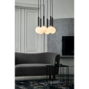 Nuura Taklampe 6 Pendel Opal Hvit Liten