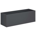 vidaXL Hageblomsterpotte Antrasitt 40 x 20 x 20 cm Kaldvalsestål