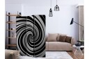 Romdeler - Black and white swirl 135x172 - Artgeist sp. z o. o.