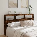  Hodegavl skap med LED røkt eik 180x17x102 cm 8721012465299