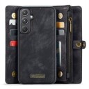 Samsung Galaxy A55 Caseme 008 2-i-1 Multifunksjonell Lommebok-deksel Svart