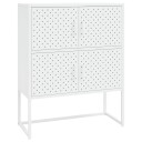 vidaXL Highboard hvit 80x35x100 cm stål