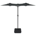 vidaXL Parasoll dobbelt hode antrasitt 316x240 cm