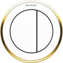 Geberit Omega 10 Round Trykknapp Hvit/gull