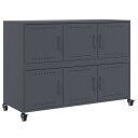  Skjenk antrasitt 100,5x39x72 cm kaldvalset stål 8721102636257