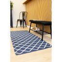 Plastteppe Hilma Wave   70x300 cm Blå