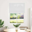  plisségardin Hvit 85x100 cm Stoff Bredde 84,4 Polyester