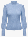 Only Katia Long Sleeve Highneck Pullover Knit Blå XL