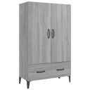vidaXL Highboard grå sonoma 70x31x115 cm konstruert tre