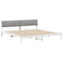  Sengestamme Hvit og lysegrå 200 x 200 cm Heltre furu