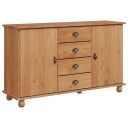  Serviesskap med skuff Brun 133.5 x 40 x 79 cm Heltre furu