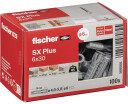 Fischer Ekspansjonsplugg 6x30mm 100 stk - Nylon Dyvel for Lettbetong og Murverk