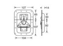 Adam Hall Hardware 17256 - Butterfly Latch Large Non Cranked